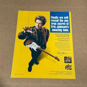 Eric Johnson - GHS Strings - 2002 Print Advertisement